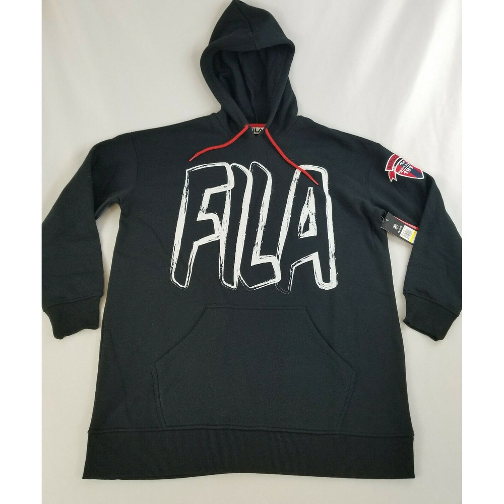 Fila mens womens hoodie sweatshirt Homey SW039683 black Medium $65